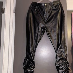 Women’s Leather Stacked Pants